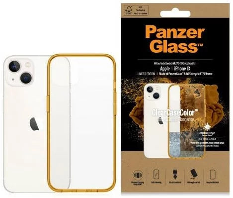 PanzerGlass ClearCase for Apple iPhone 2021 6.1'', Tangerine AB - 0333