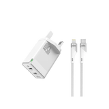18949 | BTC-39 | Brave 45W GaN Fast Charger Dual Port PD with 65W With Type-C Cable