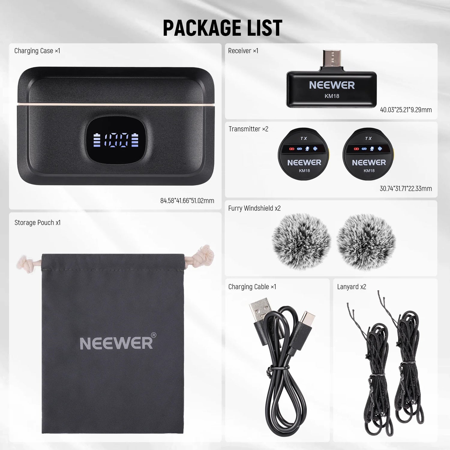 Neewer MINI  WIRELESS LAVALIER MICROPHONE KIT (KM18)