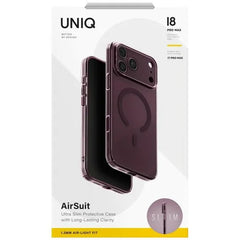 UNIQ-IP6.9P(2026)-ASMGBRG | UNIQ HYBRID Iphone 18 Pro Max | 2026 | 6.9" | Magclick Charging AIRSUIT | Glossy Burgundy