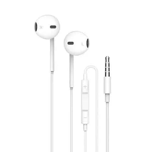 Porodo Soundtec Stereo Earphones With 3.5mm Aux Connector PD-STAEP-WH - White