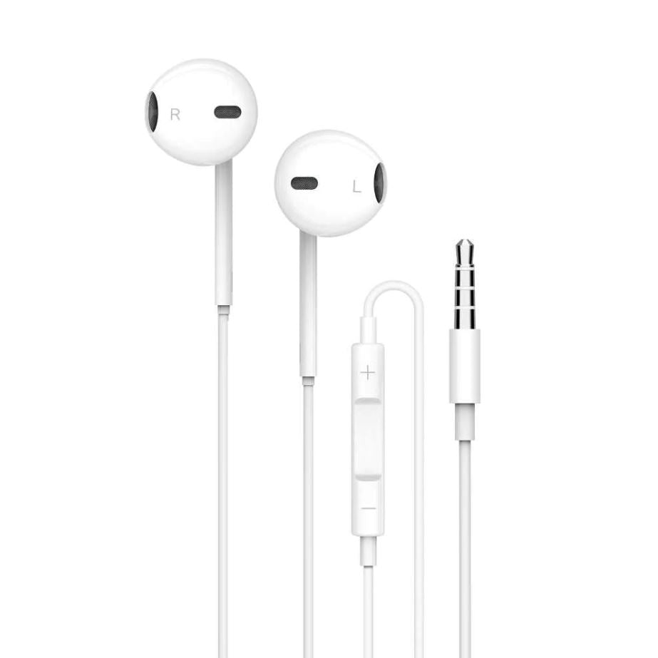 Porodo PD-STAEP-WHSoundtec By Porodo Stereo Earphones With 3.5mm Aux Connector White