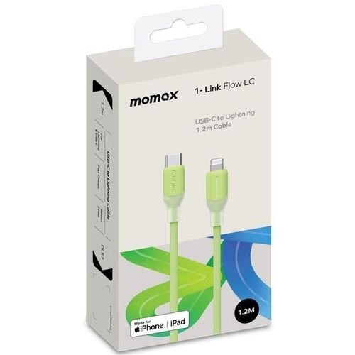DL53G1-LinkUSB-C To Lightning (1.2m / Support 35W)Charging + Data Cable (TPE + Silicon) Green