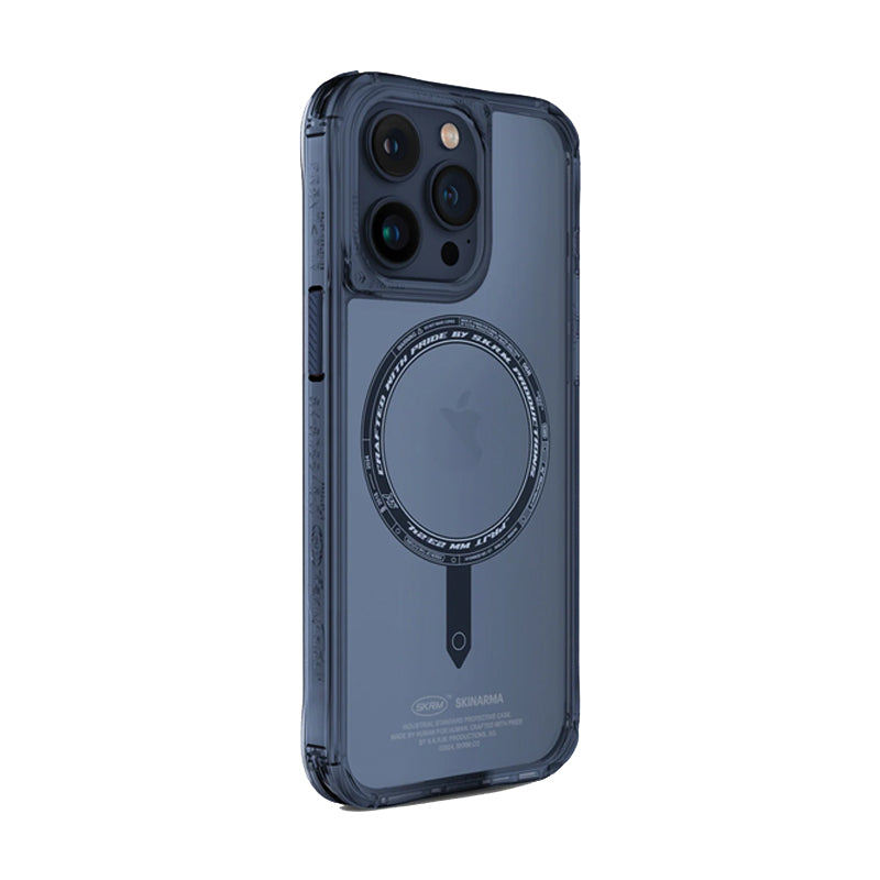 SkinArma Saido Mag-Charge For iPhone 15 Pro (Blue) - SK-2023IPP61-SDOMS-BLU