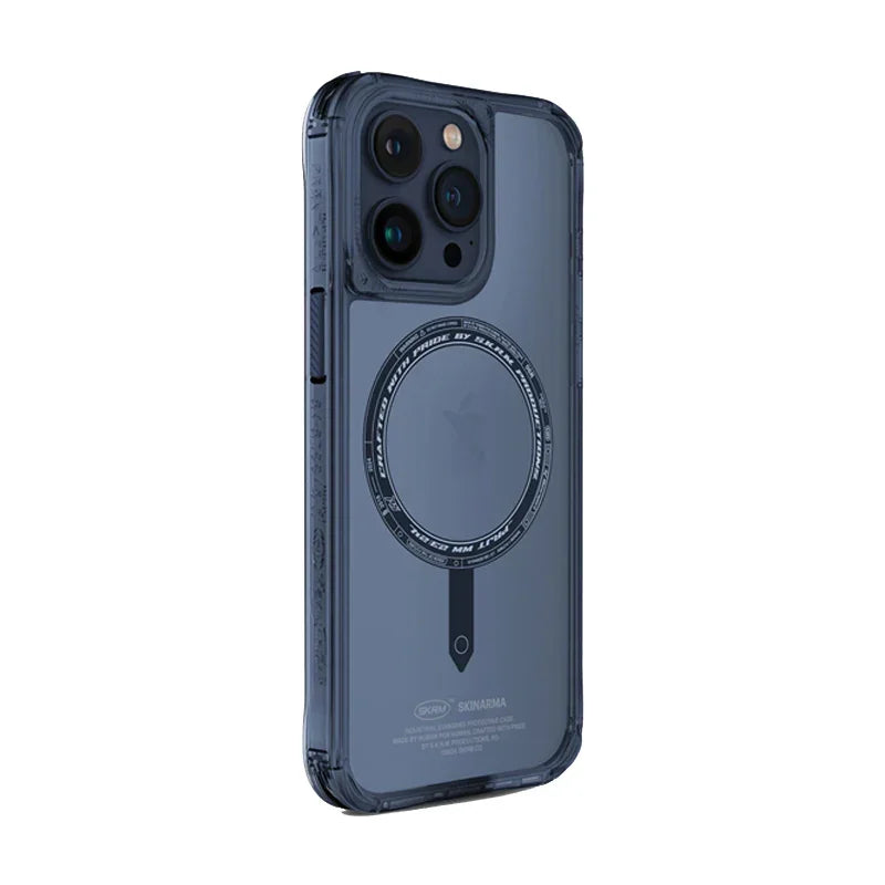SkinArma Saido Mag-Charge For iPhone 15 Pro (Blue) - SK-2023IPP61-SDOMS-BLU