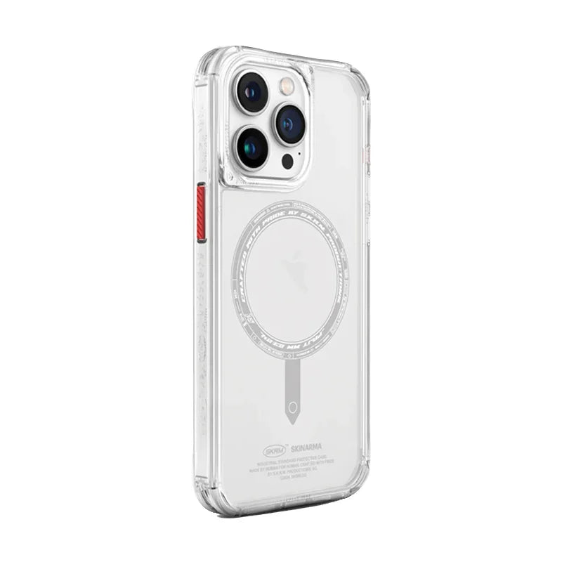 SkinArma Saido Mag-Charge For iPhone 15 Pro (Clear) - SK-2023IPP61-SDOMS-CLR