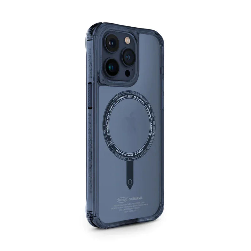 SkinArma Saido Mag-Charge Case For iPhone 15 Pro Max (Blue) - SK-2023IPP67-SDOMS-BLU