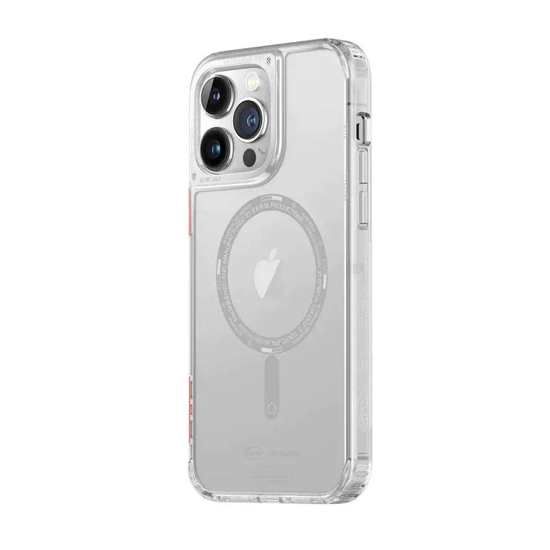 SkinArma Saido Mag-Charge Case For iPhone 14 Pro (Clear) - SK-IP14P-SDOMS-CLR