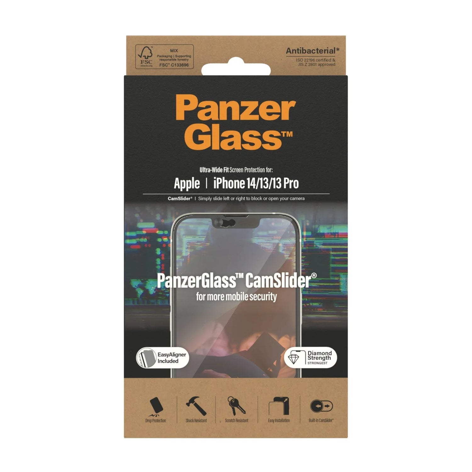 PanzerGlass iPhone 2021 6.7'' CF Camslider, Black Privacy AB - P2749