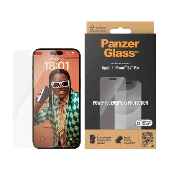 310103776، PanzerGlass iPhone 15 Pro Max 6.7