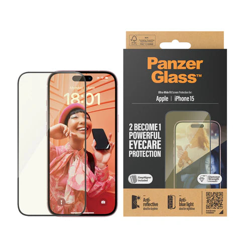 310103785 , PanzerGlass iPhone 15 6.1