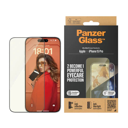 310103786، PanzerGlass iPhone 15 Pro 6.1