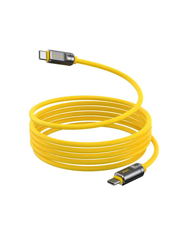 AOHI FUTURE CABLE USB 4.2 THUNDERBOLT 5.0 - YELLOW - 1 METER