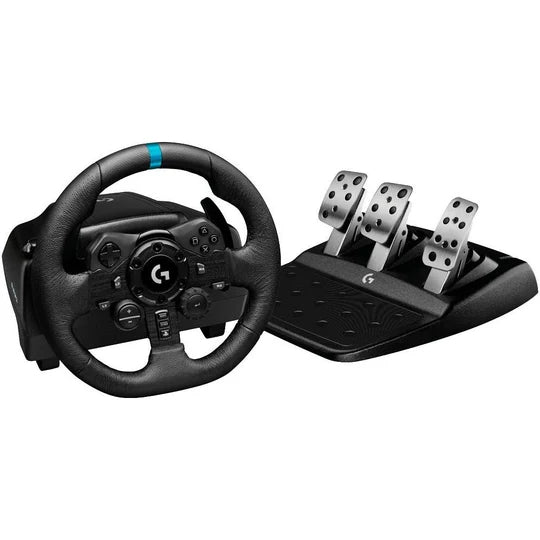 عجلة سباق Logitech G923 Driving Force لأجهزة PS5/PS4 والكمبيوتر الشخصي