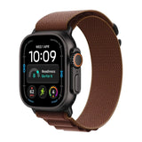 Apple Watch Ultra 4 GPS + Cellular, 49mm Black Titanium Case with Burgundy Alpine Loop - Medium