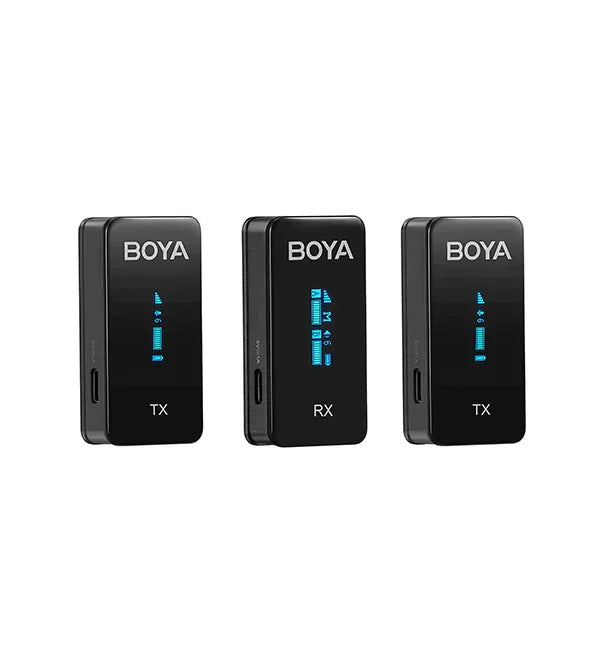 BOYA BY-XM6-S2 Mini Ultracompact 2.4GHz Dual-Channel Wireless Microphone System