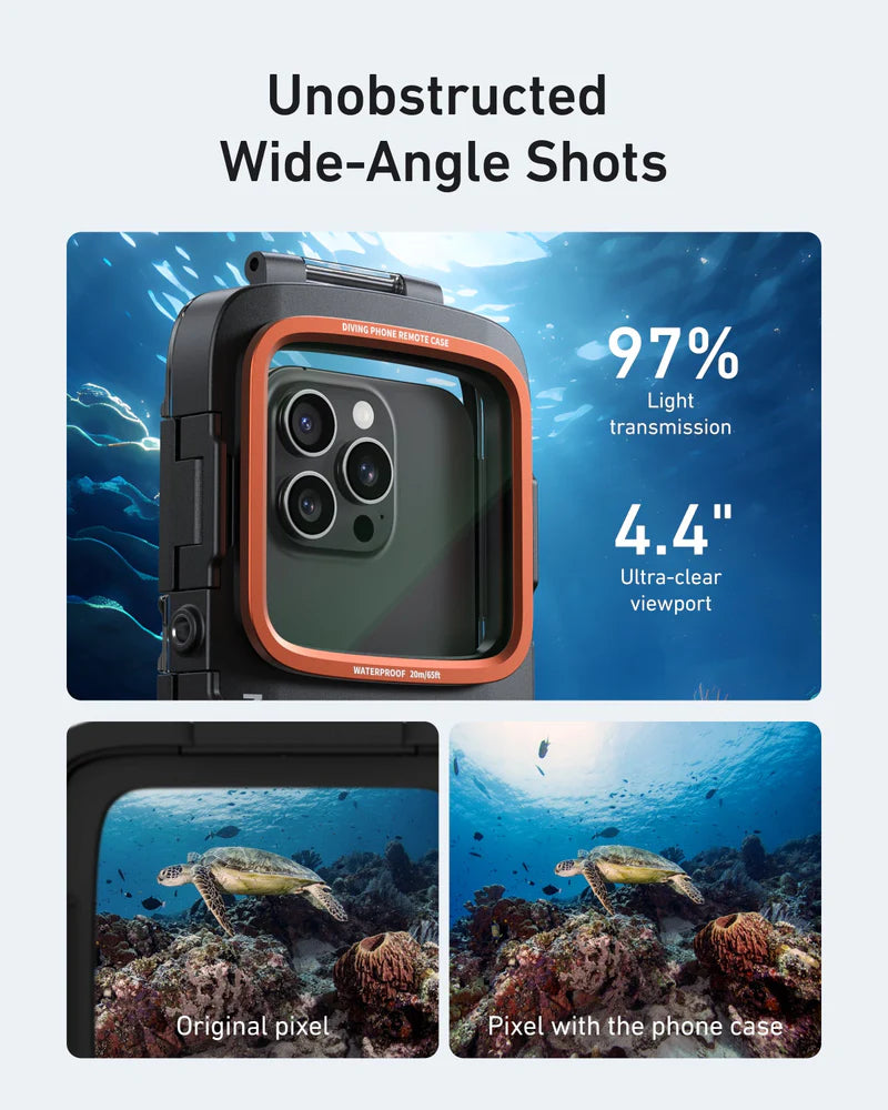 Telesin Diving Phone Case with Remote Control