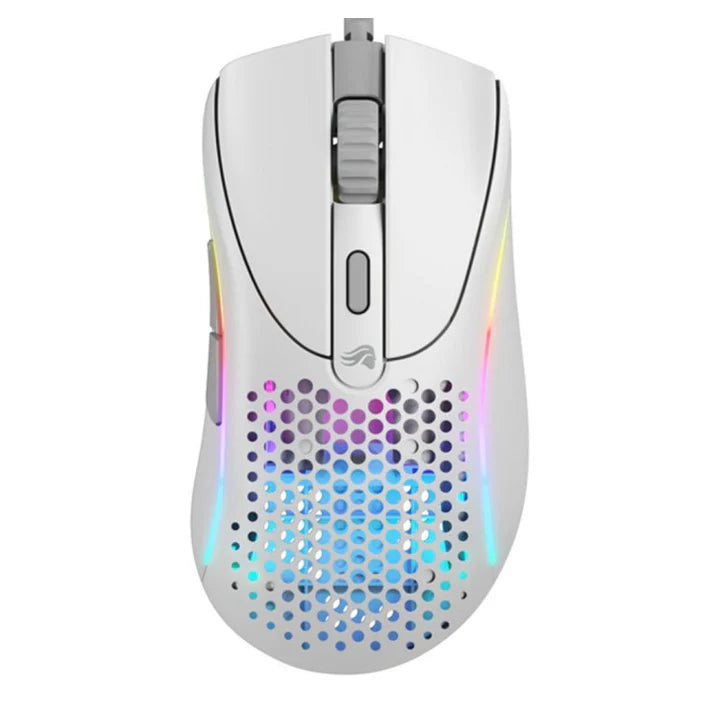 Glorious Model DV2 Wired RGB Gaming Mouse - Matte White