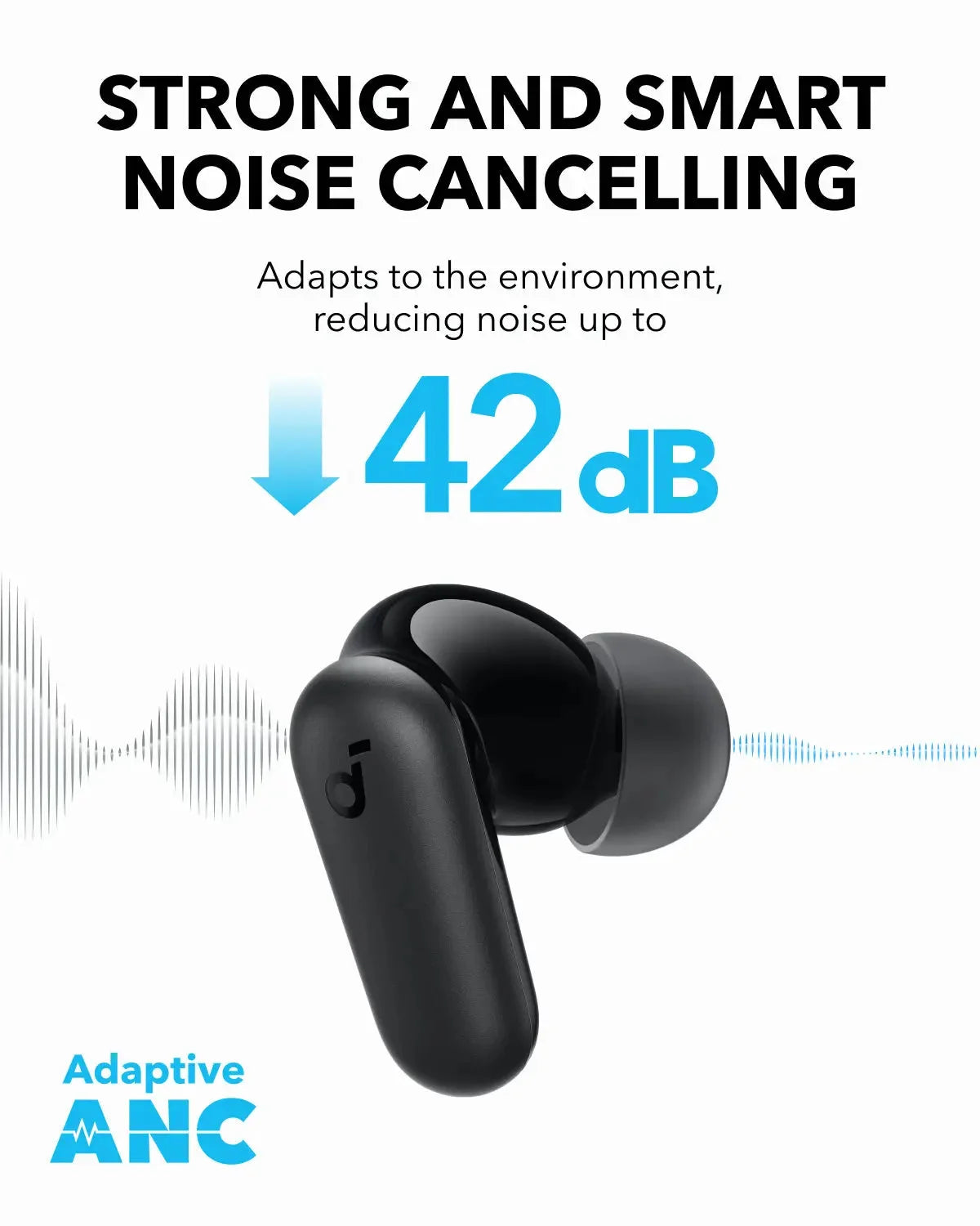 Soundcore R50i NC Wireless Earbuds - Black
