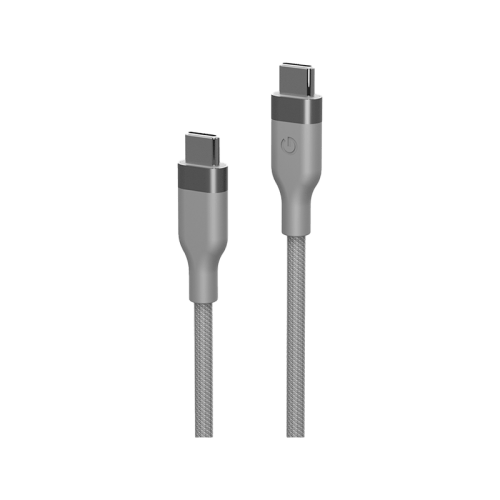 ENERGEA | Helix USB-C To USB-C Magnetic Cable 480Mbps 100W 1.5M | Natural