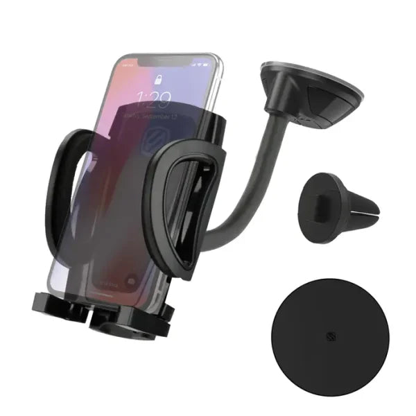 Scosche | IHW10 | Scosche Stuckup Window/Dash + Vent 4 IN 1 UNIVERSAL MOUNTING KIT FOR MOBILE DEVICES | Black
