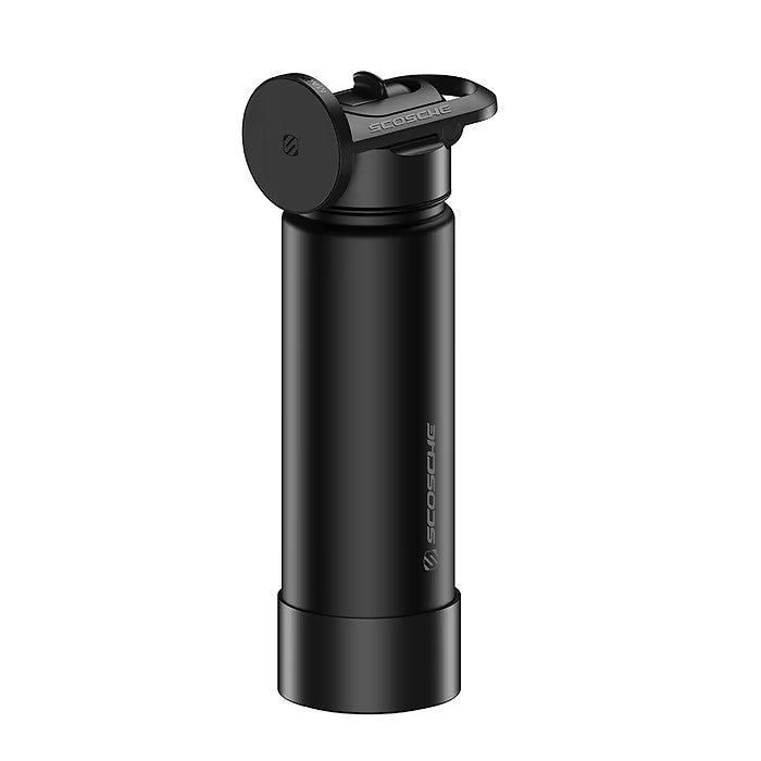 Scosche MagicMount Flask 22oz Stainless Steel Insulated Water Bottle w/ Magnetic Mount - Black