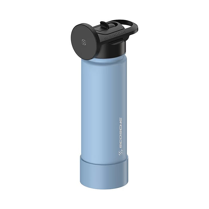 Scosche | MFMS22BL-XCES0 | Scosche MagicMount Flask 650 ML Stainless Steel Insulated Water Bottle w/ Magnetic Mount | Blue