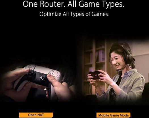 جهاز توجيه الألعاب TUF Gaming AX4200 ثنائي النطاق بتقنية WiFi 6