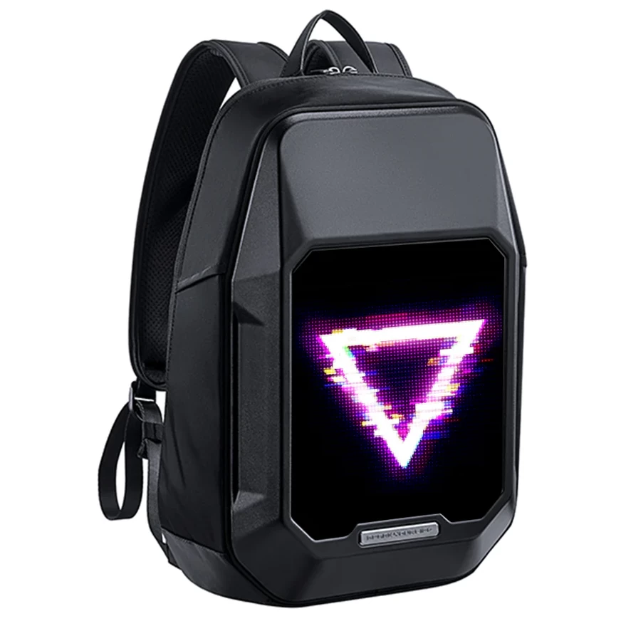 Divoom Cyberbag بكسل LED قابل للتخصيص
 حقيبة ظهر لعرض الرسوم المتحركة مع التحكم بالتطبيق - أسود