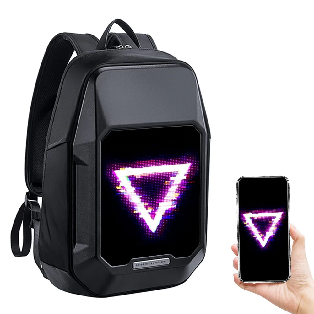 Divoom Cyberbag بكسل LED قابل للتخصيص
 حقيبة ظهر لعرض الرسوم المتحركة مع التحكم بالتطبيق - أسود