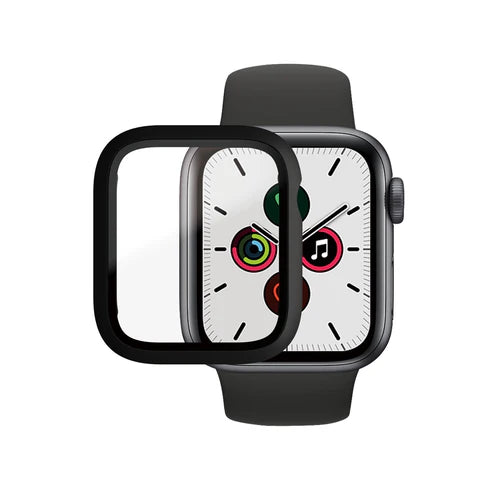 PanzerGlass™ Apple Watch Series 4 | 5 | 6 | SE 40mm - Full Body | Screen Protector Glass | Black - GulfStore.com
