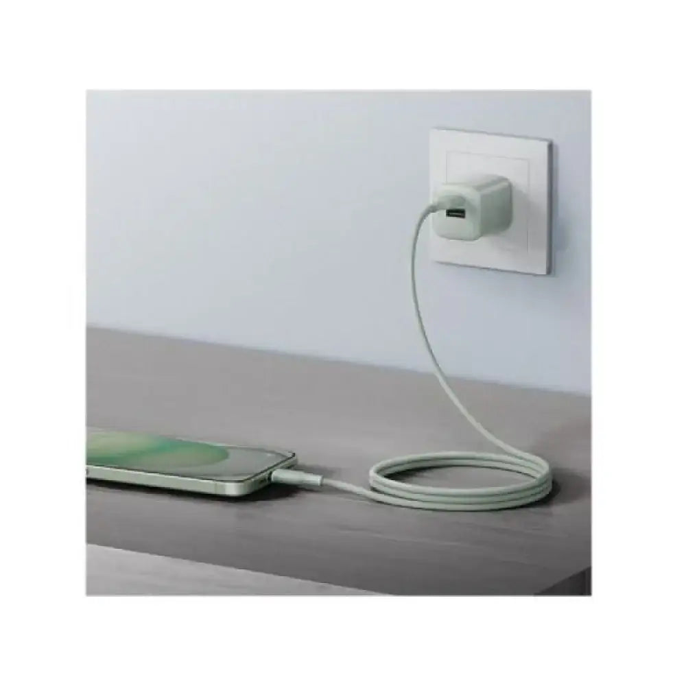 BAZIC GOCHARGE WEAVE C-C CABLE 480MBPS - 60W 1.5M - GREEN - GulfStore.com