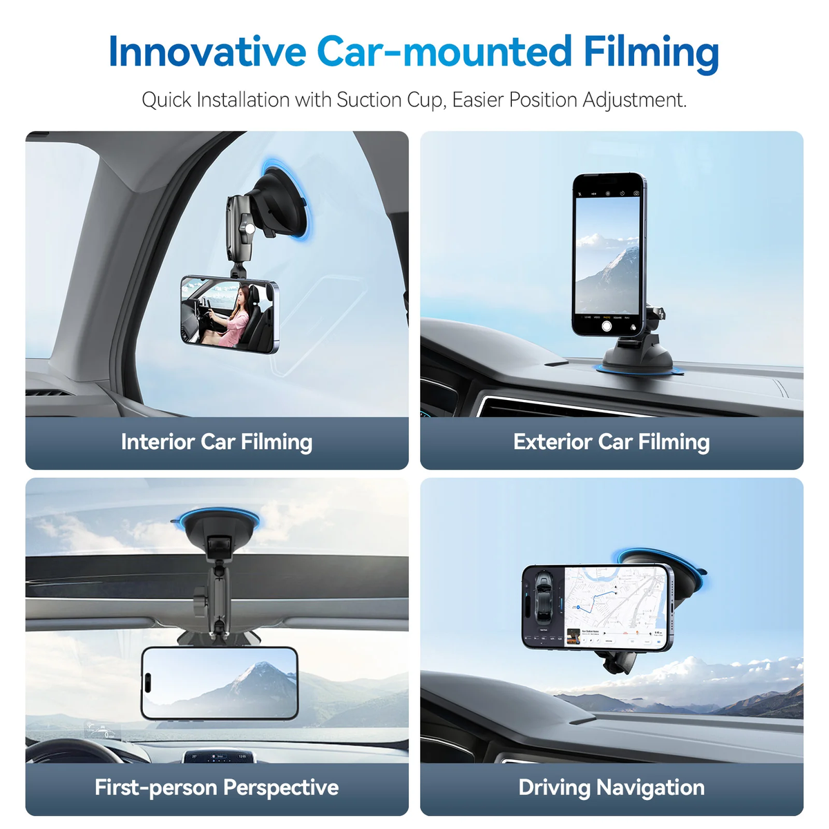 Telesin Car Suction Cup Mount for Phones - GulfStore.com