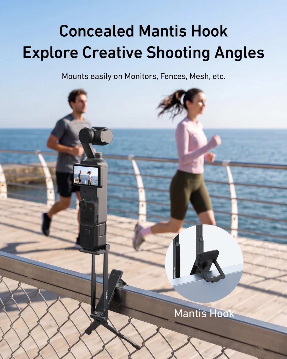 Telesin Mantis Wall-Mount Tripod for Pocket 3/4/4P
