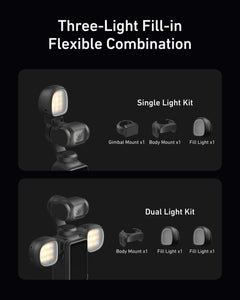 Telesin Mini Fill Light-Dual Light Kit for Pocket 4/ 4P