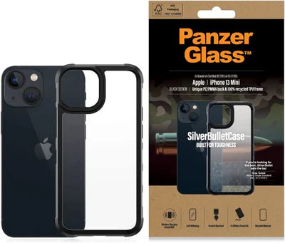 PanzerGlass™ SilverBullet ClearCase for iPhone 2021  5.4'' Black, AB 318 Bulky Case Black Frame