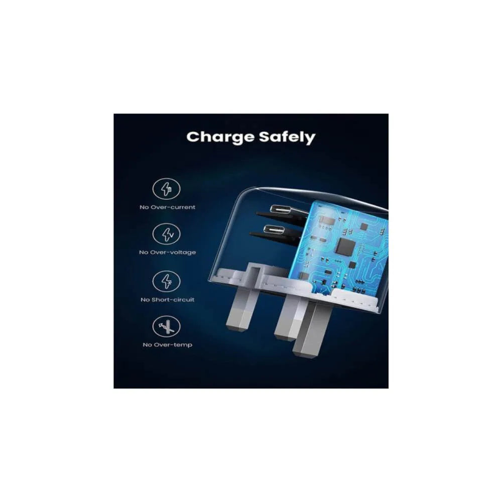 UGREEN USB C Charger Plug 40W Foldable 2-Port 20W-CD-243