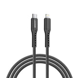 LD-009QC-L , LEEDOR BRAIDED CABLE 1.2M C-LIGHTNING , BLACK