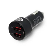 HP047GBBLK0TW | HP Dual USB A Car Charger Extreme 4.8 A | Black