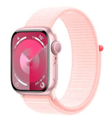 Apple Watch Series 9 GPS 41mm Pink Aluminium Case with Light Pink Sport Loop