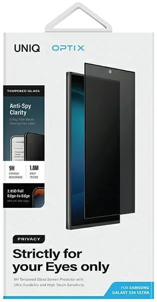 UNIQ | GS24U | Optix Privacy Glass Screen Protector For Samsung Galaxy S24 Ultra | Privacy