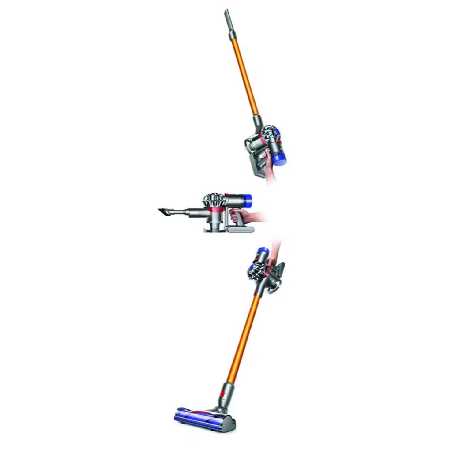 DYSON V8 ABSOLUTE Silver Yellow