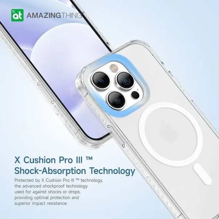 AMAZINGTHING، جراب TITAN PRO MAGSAFE المقاوم للسقوط لهاتف iPhone 14 PRO MAX مقاس 6.7 بوصة، شفاف، IP146.7PTMCL