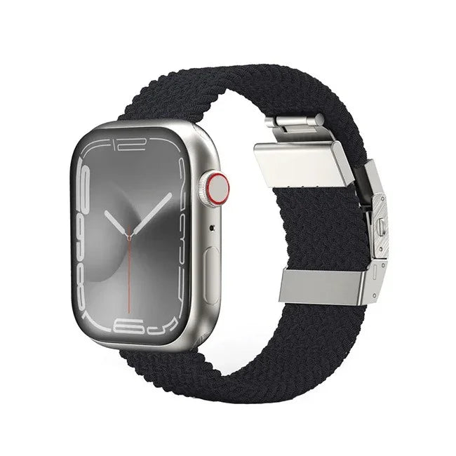 سوار Titan Weave الرائع لساعة Apple Watch مقاس 45 مم باللون الأسود TW45LB