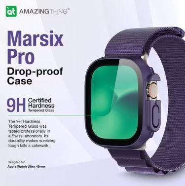 AMAZINGTHING، حافظة ساعة ATMARSIX ULTRA مقاس 49 مم، أرجواني، IW49MXNP