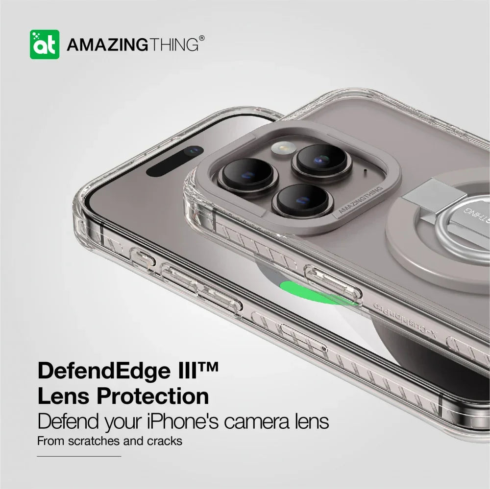 AMAZINGTHING، جراب AT TITAN PRO MAG GRIP المقاوم للسقوط لهاتف IPHONE 15 PRO MAX 6.7، رمادي، IP156.7PTRGY