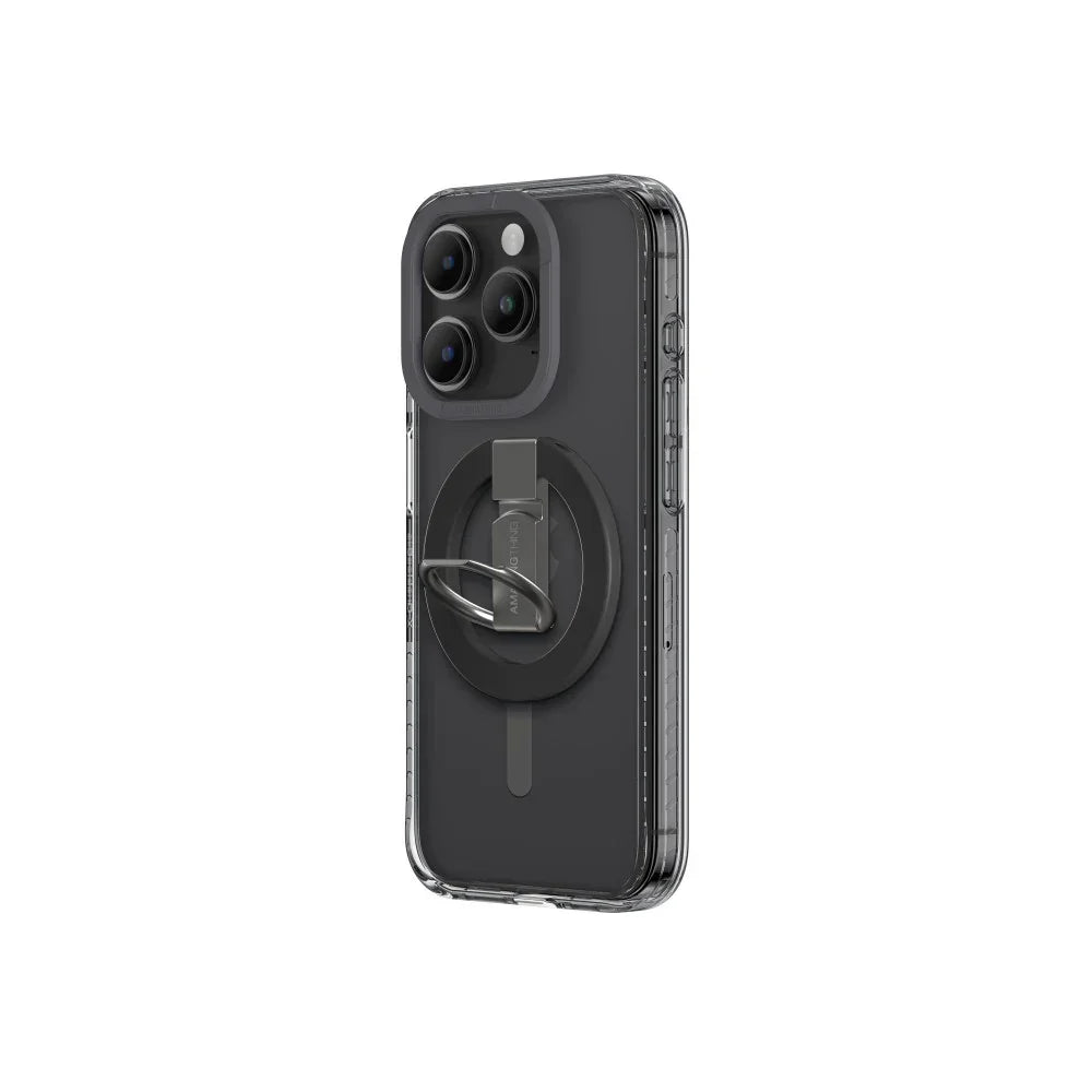 AMAZINGTHINGK، جراب AT TITAN PRO MAG GRIP المقاوم للسقوط لهاتف IPHONE 15 PRO 6.1، أسود، IP156.1PTRB