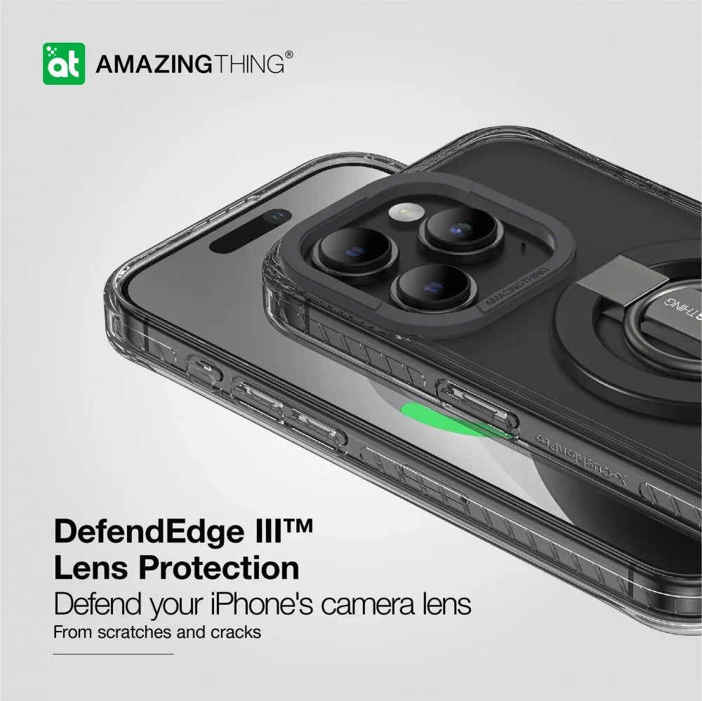 AMAZINGTHINGK، جراب AT TITAN PRO MAG GRIP المقاوم للسقوط لهاتف IPHONE 15 PRO 6.1، أسود، IP156.1PTRB