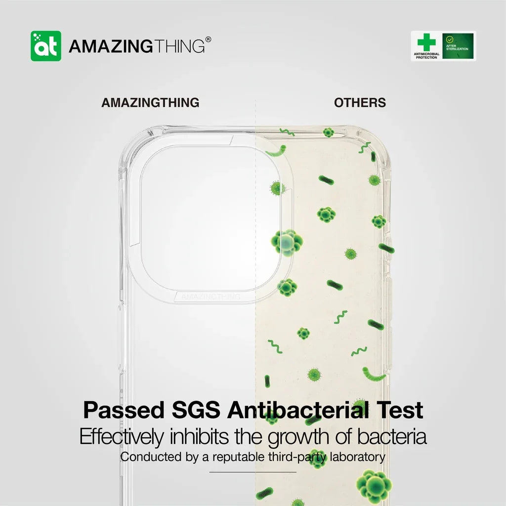 AMAZINGTHING، جراب AT TITAN EDGE المقاوم للسقوط لهاتف IPHONE 15 PRO MAX 6.7، شفاف، IP156.7PTECL