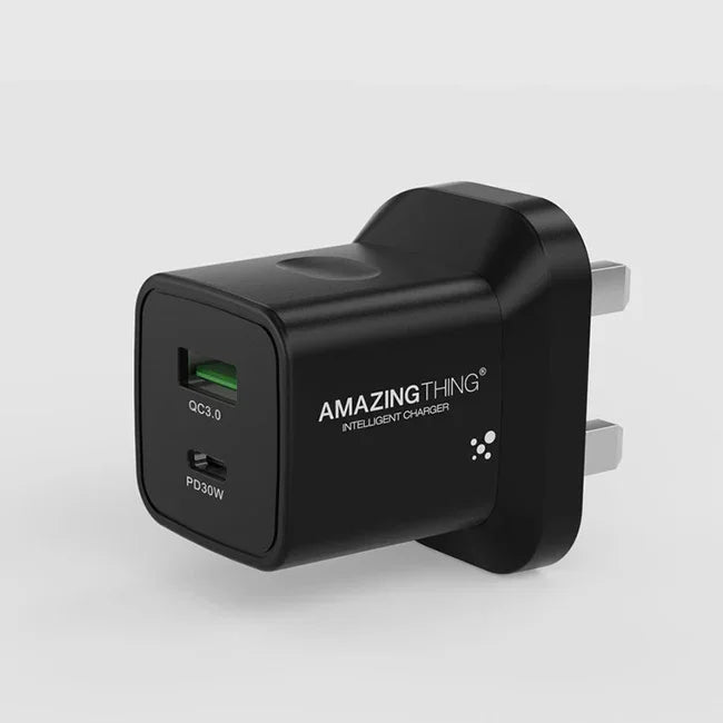 شاحن حائط AMAZINGTHING AT UK SPEED PRO PD33W 1C1A، أسود، UKEP33W